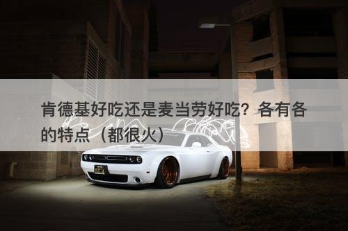 肯德基好吃还是麦当劳好吃？各有各的特点（都很火）