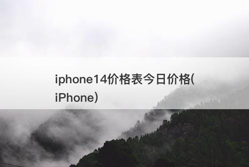 iphone14价格表今日价格(iPhone)-图1
