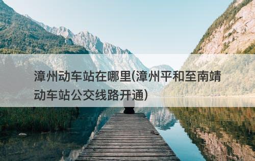 漳州动车站在哪里(漳州平和至南靖动车站公交线路开通)-图1 漳州动车站在哪里(漳州平和至南靖动车站公交线路开通)-图1