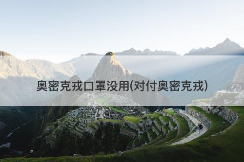 奥密克戎口罩没用(对付奥密克戎)-图1