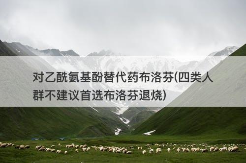 对乙酰氨基酚替代药布洛芬(四类人群不建议首选布洛芬退烧)-图1