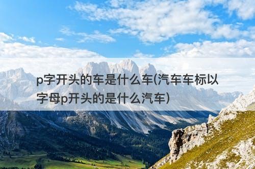p字开头的车是什么车(汽车车标以字母p开头的是什么汽车)-图1