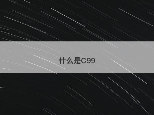 什么是C99-图1