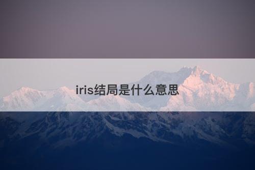 iris结局是什么意思-图1