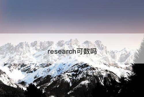 research可数吗-图1