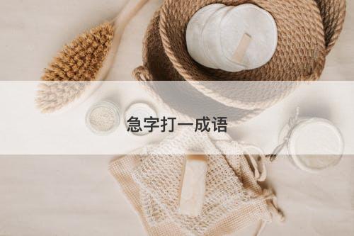 急字打一成语-图1