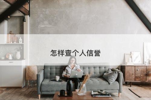 怎样查个人信誉-图1 怎样查个人信誉-图1