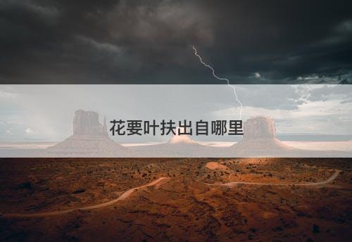 花要叶扶出自哪里-图1 花要叶扶出自哪里-图1