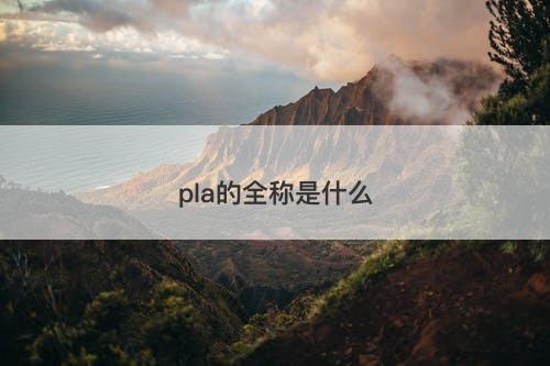 pla的全称是什么-图1 pla的全称是什么-图1