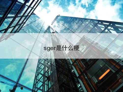 sger是什么梗-图1 sger是什么梗-图1