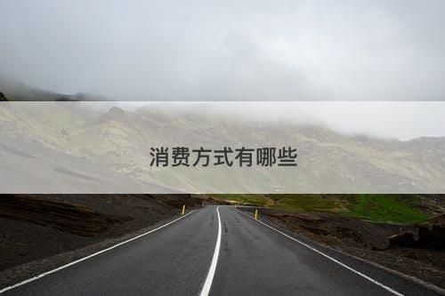 消费方式有哪些-图1