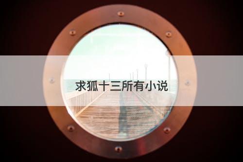求狐十三所有小说