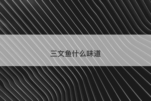 三文鱼什么味道-图1