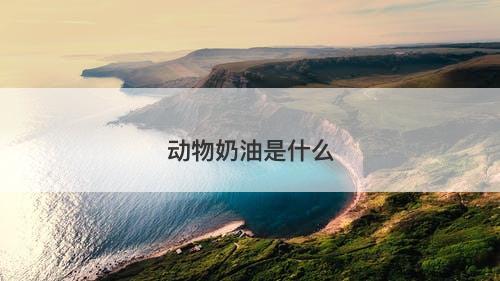 动物奶油是什么-图1