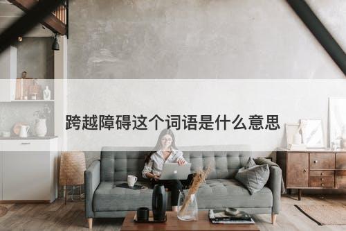 跨越障碍这个词语是什么意思-图1
