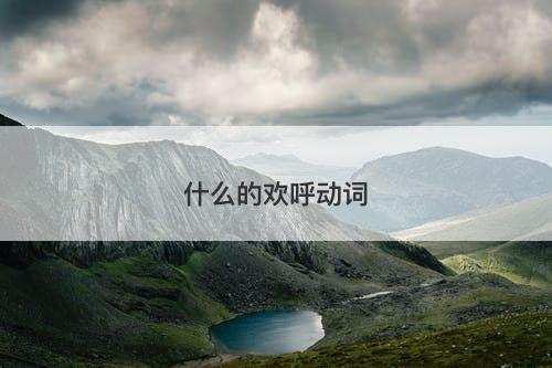 什么的欢呼动词