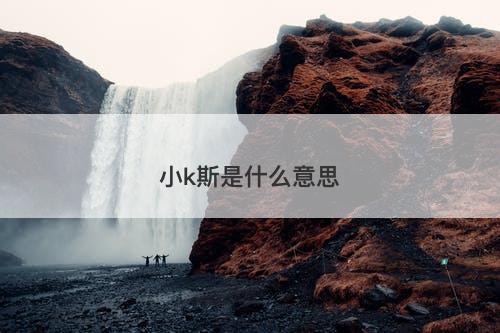 小k斯是什么意思