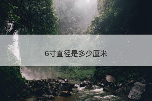 6寸直径是多少厘米-图1