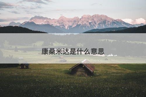 康桑米达是什么意思-图1