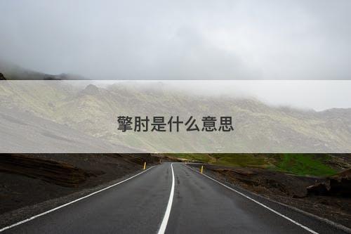 擎肘是什么意思-图1