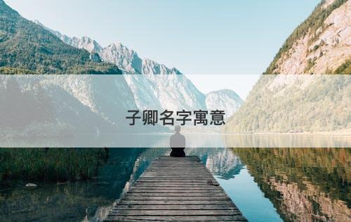 子卿名字寓意-图1 子卿名字寓意-图1