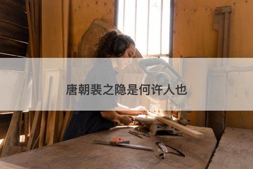 唐朝裴之隐是何许人也-图1