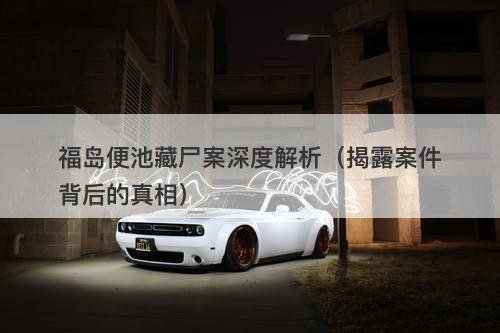 福岛便池藏尸案深度解析(揭露案件背后的真相)-图1 福岛便池藏尸案深度解析(揭露案件背后的真相)-图1