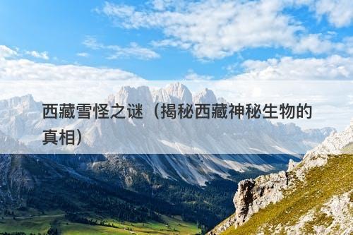 西藏雪怪之谜(揭秘西藏神秘生物的真相)-图1 西藏雪怪之谜(揭秘西藏神秘生物的真相)-图1