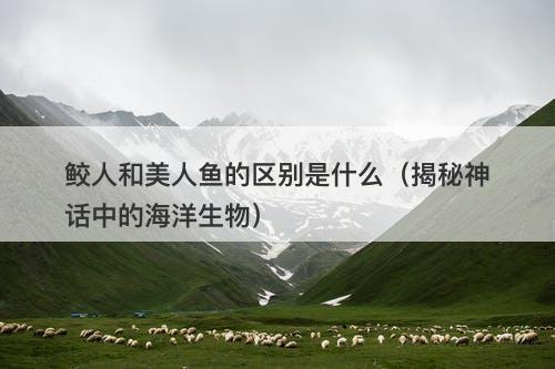 鲛人和美人鱼的区别是什么（揭秘神话中的海洋生物）-图1