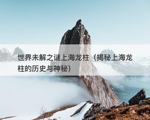 世界未解之谜上海龙柱（揭秘上海龙柱的历史与神秘）