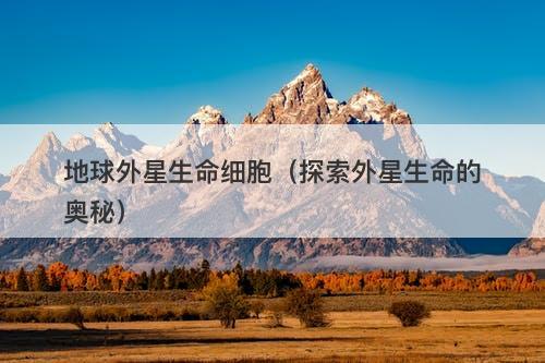 地球外星生命细胞（探索外星生命的奥秘）