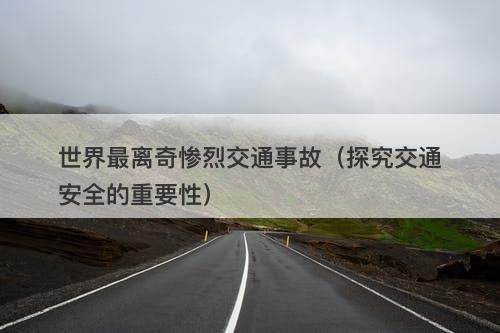 世界最离奇惨烈交通事故（探究交通安全的重要性）-图1