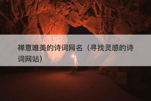 禅意唯美的诗词网名（寻找灵感的诗词网站）