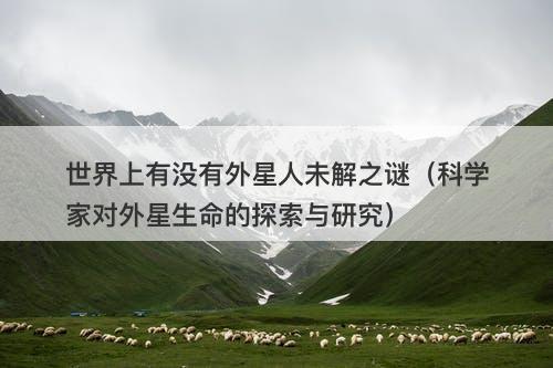 世界上有没有外星人未解之谜（科学家对外星生命的探索与研究）-图1