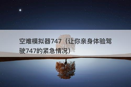 空难模拟器747（让你亲身体验驾驶747的紧急情况）-图1