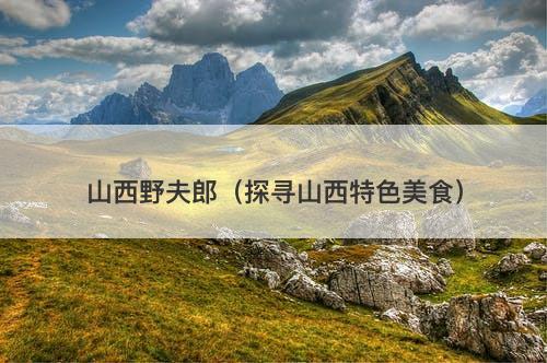 山西野夫郎（探寻山西特色美食）-图1