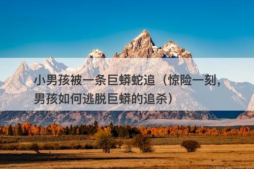 小男孩被一条巨蟒蛇追（惊险一刻，男孩如何逃脱巨蟒的追杀）