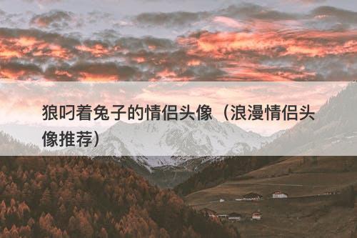 狼叼着兔子的情侣头像（浪漫情侣头像推荐）