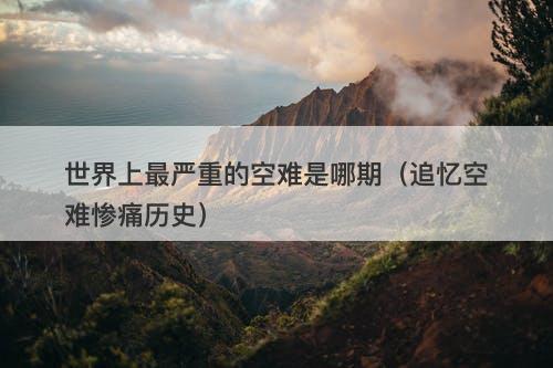 世界上最严重的空难是哪期（追忆空难惨痛历史）-图1