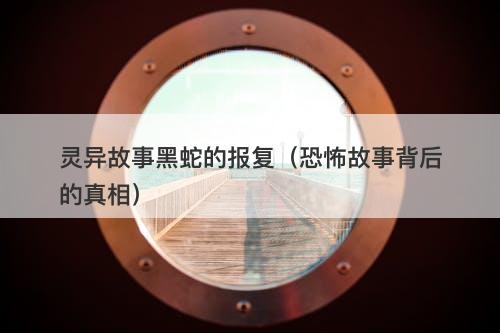 灵异故事黑蛇的报复（恐怖故事背后的真相）