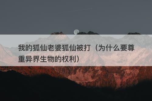 我的狐仙老婆狐仙被打（为什么要尊重异界生物的权利）