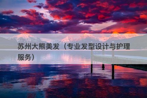 苏州大熊美发（专业发型设计与护理服务）