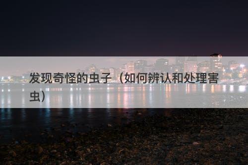 发现奇怪的虫子（如何辨认和处理害虫）