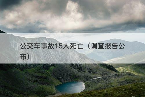 公交车事故15人死亡（调查报告公布）