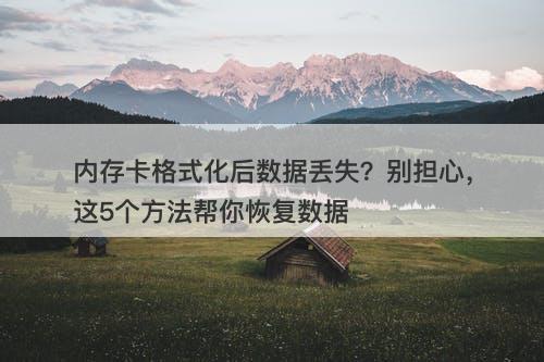 内存卡格式化后数据丢失？别担心，这5个方法帮你恢复数据