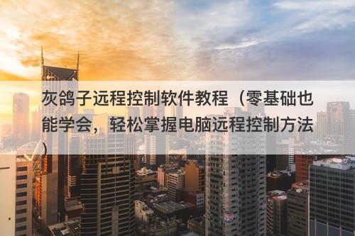 灰鸽子远程控制软件教程（零基础也能学会，轻松掌握电脑远程控制方法）