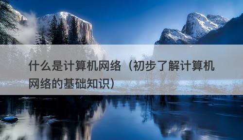 什么是计算机网络（初步了解计算机网络的基础知识）