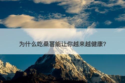 为什么吃桑葚能让你越来越健康？