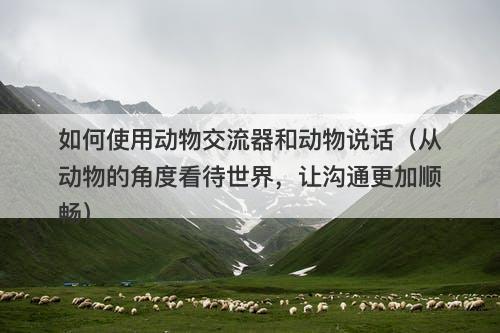如何使用动物交流器和动物说话（从动物的角度看待世界，让沟通更加顺畅）