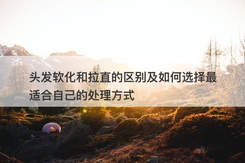 头发软化和拉直的区别及如何选择最适合自己的处理方式